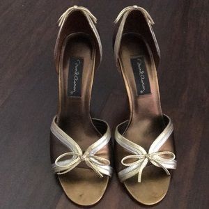 David Aaron peep toe heel